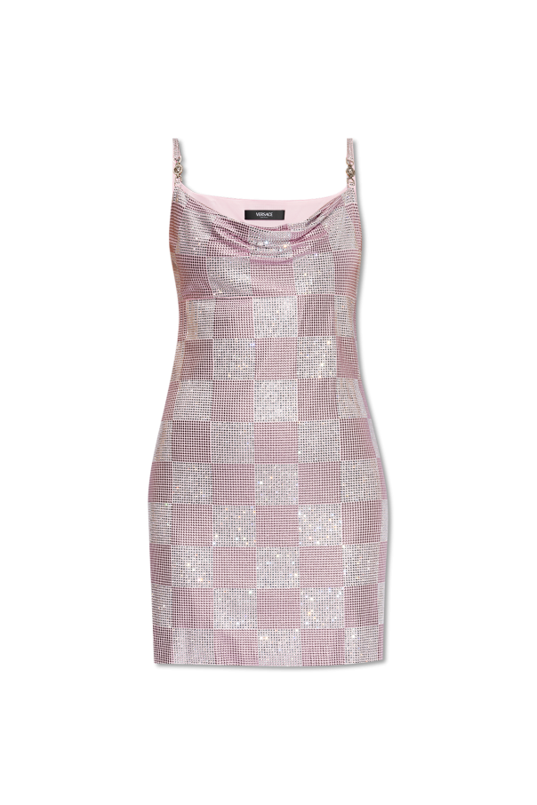 Pink Dress With Crystals Versace Vitkac Gb 3966